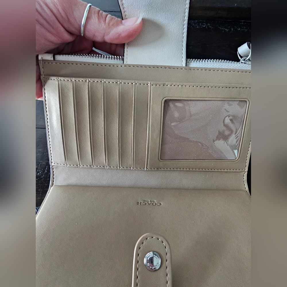 COACH White Cherry Print Phone Case Wristlet - Picture 11 of 15